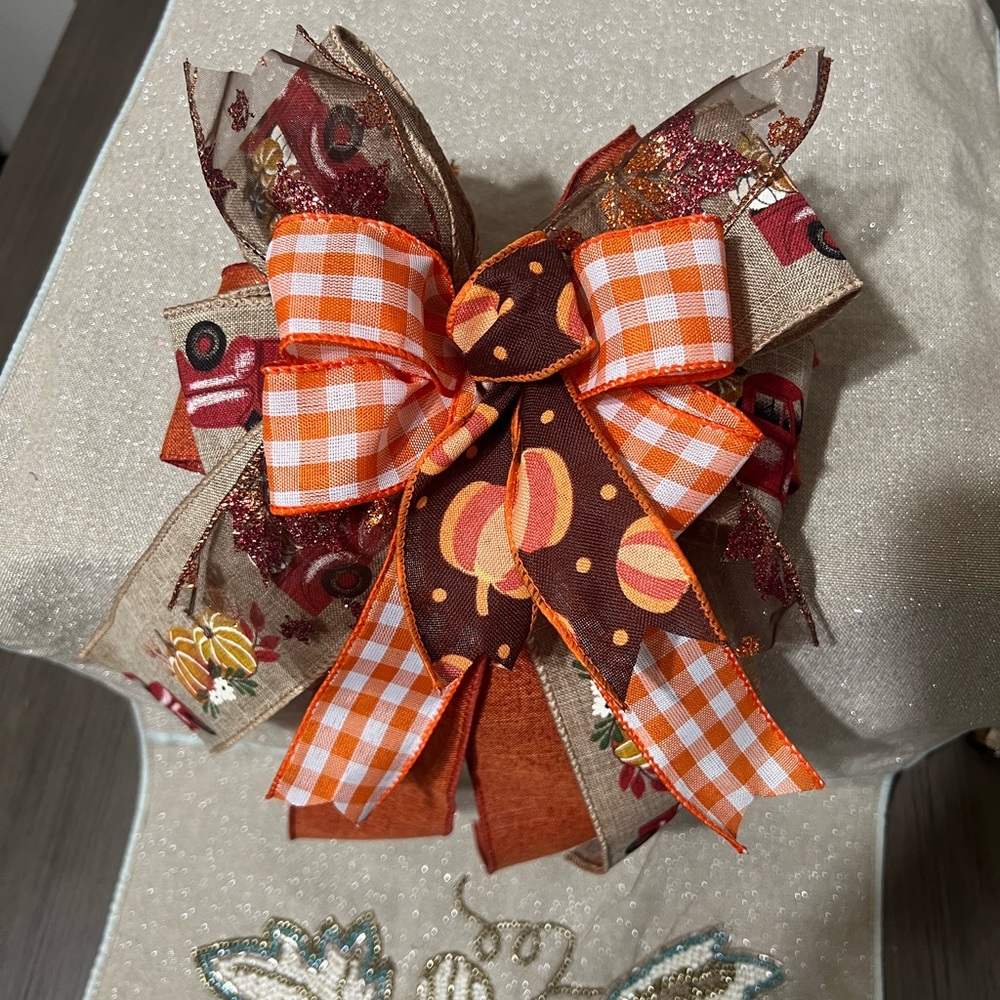 Handmade Fall Bow - Picture 3 of 3